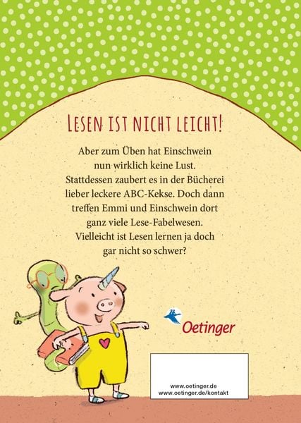 Produktbild: Emmi & Einschwein. Lesen macht lustig