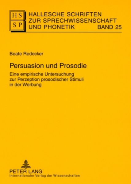 Produktbild: Persuasion und Prosodie