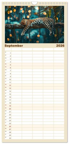 Produktbild: Familienplaner 2026 - Einfach mal abh&auml;ngen mit 5 Spalten (Wandkalender, 21 x 45 cm) CALVENDO