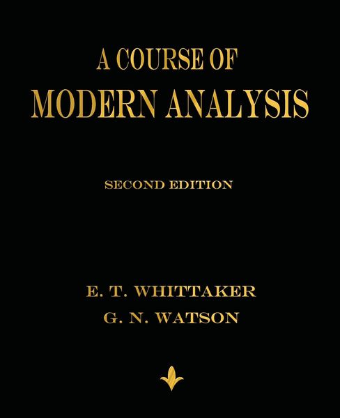 Produktbild: A Course of Modern Analysis