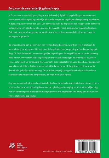 Produktbild: Zorg voor de verstandelijk gehandicapte
