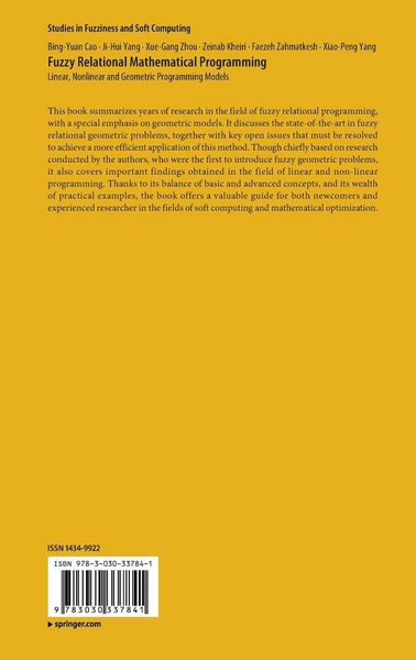 Produktbild: Fuzzy Relational Mathematical Programming