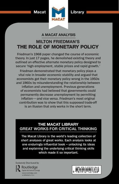 Produktbild: An Analysis of Milton Friedman's The Role of Monetary Policy