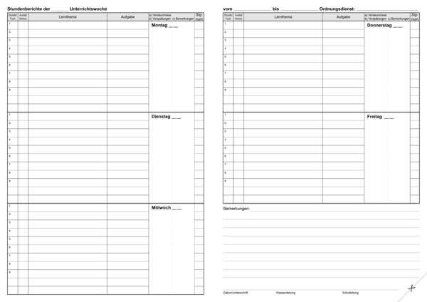 Produktbild: Klassenbuch "Standard", Umschlagfarbe: gelb