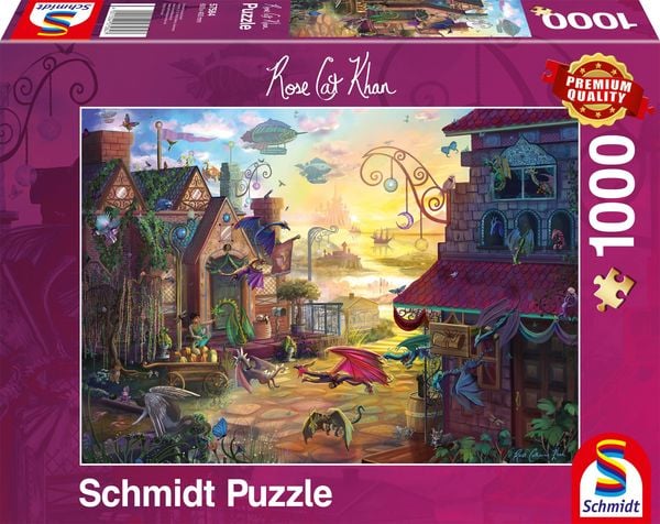 Schmidt Spiele - Rose Cat Khan - Drachenpost, 1000 Teile