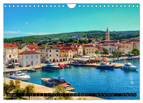 Produktbild: DALMATIEN - KROATISCHE K&Uuml;STE - Split mit Umgebung (Wandkalender 2026 DIN A4 quer), CALVENDO Monatskalender