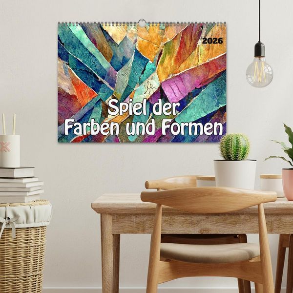 Produktbild: Spiel der Farben und Formen (Wandkalender 2026 DIN A3 quer), CALVENDO Monatskalender