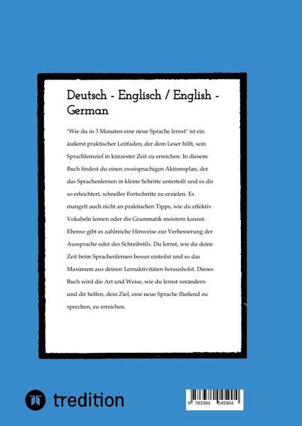 Produktbild: Wie du in 3 Monaten eine neue Sprache lernst - bilingual
