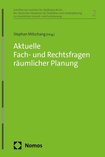 Produktbild: Aktuelle Fach- und Rechtsfragen r&auml;umlicher Planung