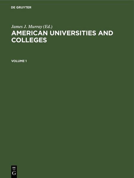 Produktbild: American Universities and Colleges