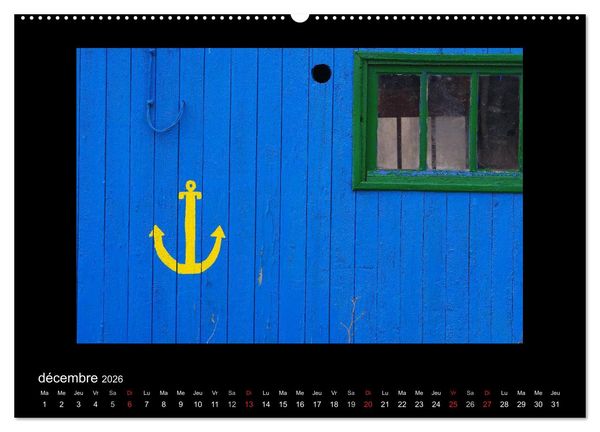 Produktbild: Les Cabanes d'Ol&eacute;ron (Calendrier mural 2026 DIN A2 vertical) calendrier de bureau
