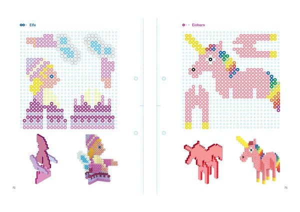 Produktbild: Mein buntes Vorlagenbuch: B&uuml;gelperlen 3D-Motive. 47 Figuren zum Zusammenstecken