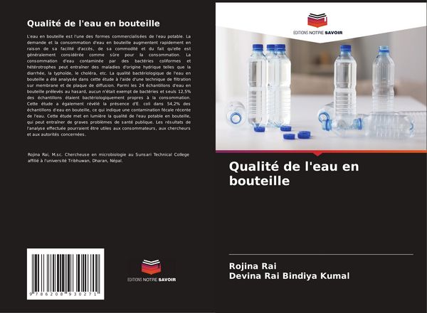 Produktbild: Qualit&eacute; de l'eau en bouteille