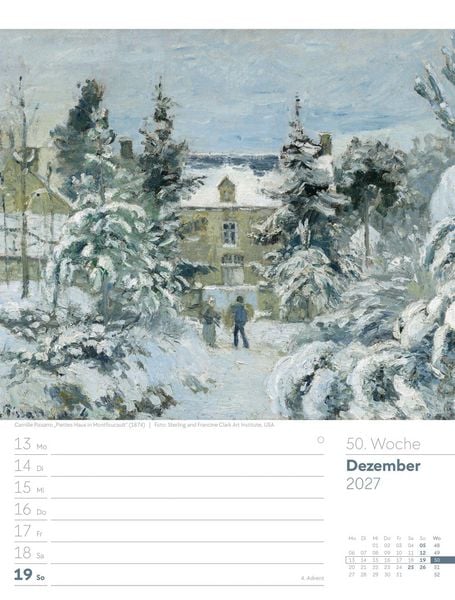 Produktbild: Kunstwelt Wochenplaner Kalender 2027 | Impressionismus und Klassische Moderne