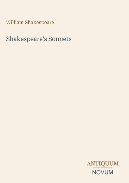 Produktbild: Shakespeare's Sonnets