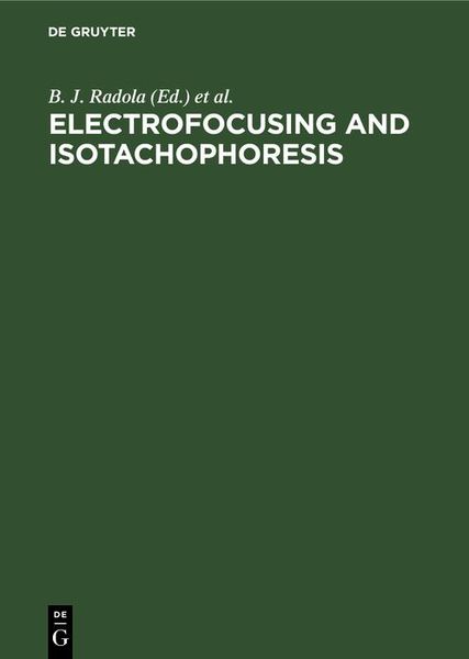 Produktbild: Electrofocusing and Isotachophoresis