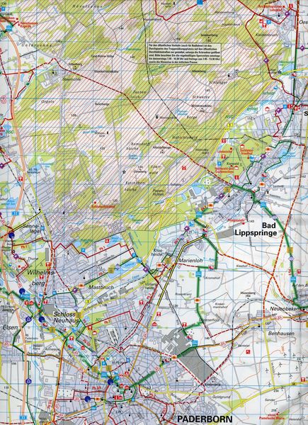 Produktbild: Radwanderkarte BVA Die sch&ouml;nsten Radtouren im Paderborner Land 1:50.000, rei&szlig;- und wetterfest, GPS-Tracks Download