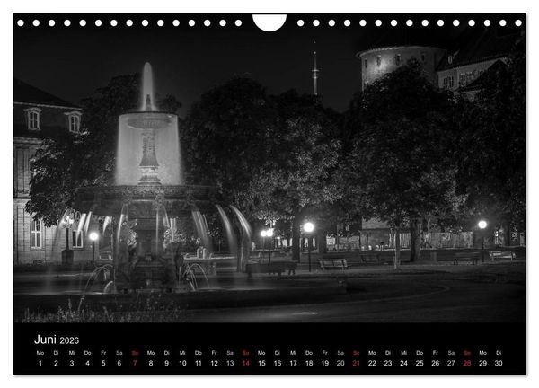 Produktbild: Stuttgart bei Nacht (Wandkalender 2026 DIN A4 quer), CALVENDO Monatskalender