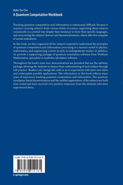 Produktbild: A Quantum Computation Workbook