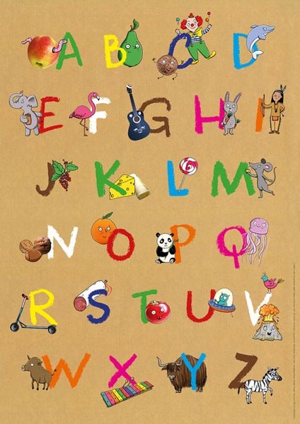 Mein buntes Abc-Poster