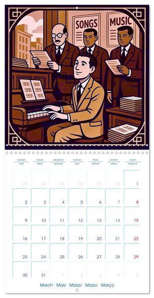 Produktbild: George Gershwin (Wall Calendar 2026 12 &times; 12 Inch) CALVENDO 12 Month Wall Calendar