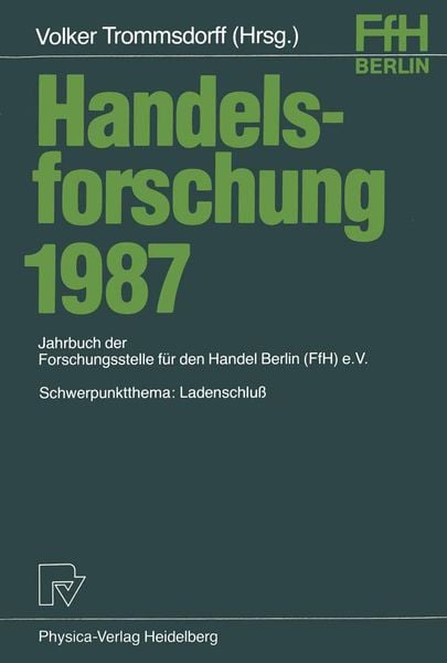 Produktbild: Handelsforschung 1987