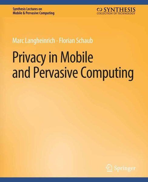 Produktbild: Privacy in Mobile and Pervasive Computing