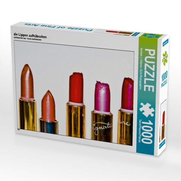 CALVENDO Puzzle die Lippen aufhübschen | 1000 Teile Lege-Größe 64x48cm Foto-Puzzle für glückliche Stunden