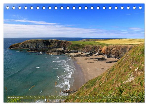 Produktbild: Naturwunder Wales (Tischkalender 2026 DIN A5 quer), CALVENDO Monatskalender