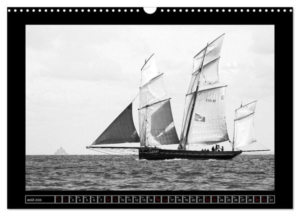 Produktbild: Voiles anciennes (Calendrier mural 2026 DIN A3 vertical), CALVENDO calendrier mensuel