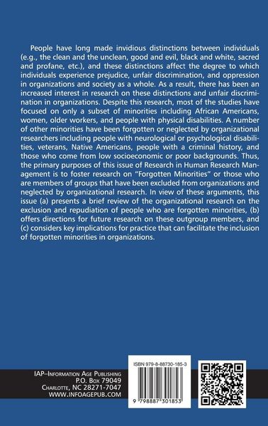 Produktbild: Forgotten Minorities in Organizations
