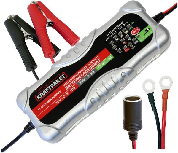 Produktbild: Dino KRAFTPAKET 136302 Automatikladeger&auml;t, Batterie Ladungsausgleicher, Kfz-Ladeger&auml;t 10 A, 5 A, 2 A