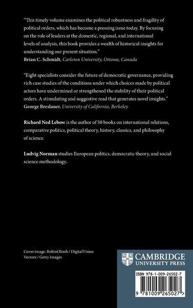 Produktbild: Robustness and Fragility of Political Orders