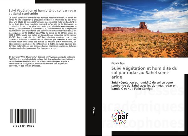 Produktbild: Suivi V&eacute;g&eacute;tation et humidit&eacute; du sol par radar au Sahel semi-aride