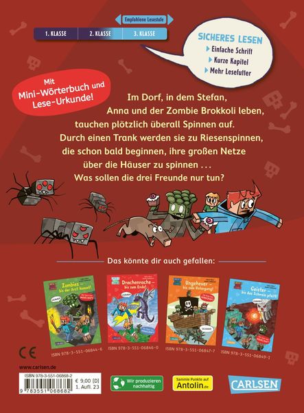 Produktbild: Minecraft 8: Spinnen &ndash; bis die Netze beben!