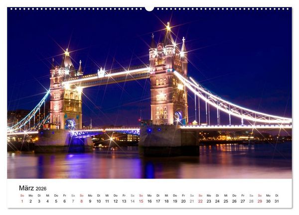 Produktbild: LONDON Willkommen in der Weltstadt (Wandkalender 2026 DIN A2 quer), CALVENDO Monatskalender
