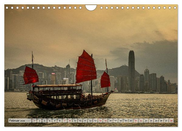 Produktbild: Metropolen Chinas - Peking, Shanghai, Hongkong (Wandkalender 2026 DIN A4 quer), CALVENDO Monatskalender