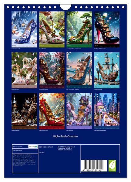 Produktbild: High-Heel-Visionen (Wandkalender 2026 DIN A4 hoch), CALVENDO Monatskalender