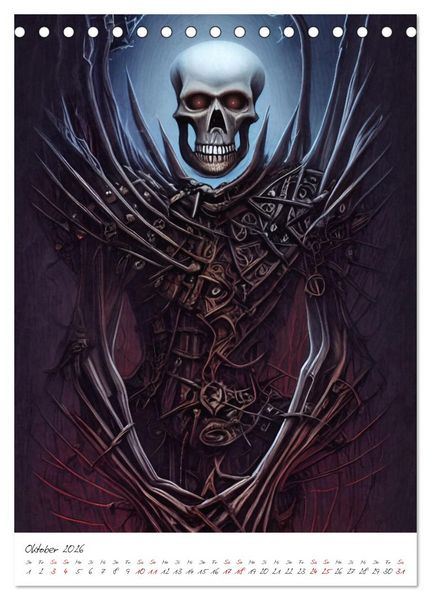 Produktbild: Dark Fantasy Art - Zeit der Helden (Tischkalender 2026 DIN A5 hoch), CALVENDO Monatskalender