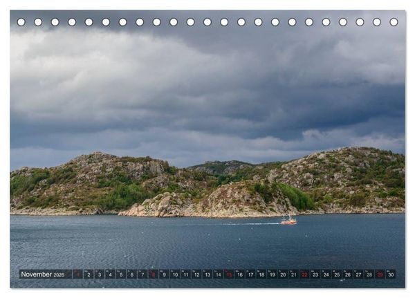 Produktbild: Norwegens S&uuml;den (Tischkalender 2026 DIN A5 quer), CALVENDO Monatskalender