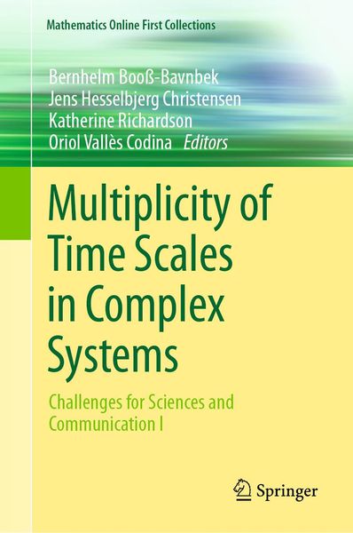 Produktbild: Multiplicity of Time Scales in Complex Systems