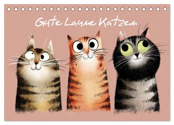 Produktbild: Gute Laune Katzen (Tischkalender 2026 DIN A5 quer), CALVENDO Monatskalender