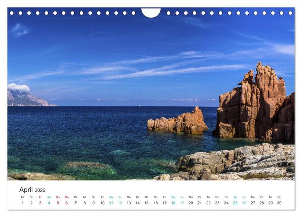Produktbild: Sardinien - Impressionen Einer Mittelmeerperle (Wandkalender 2026 DIN A4 quer), CALVENDO Monatskalender