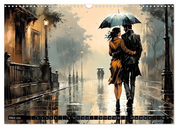 Produktbild: Nostalgische Romanzen - Liebe, Lust und Leidenschaft (Wandkalender 2026 DIN A3 quer), CALVENDO Monatskalender