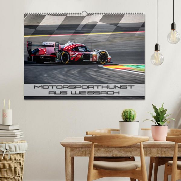 Produktbild: Motorsportkunst aus Weissach (Wandkalender 2026 DIN A2 quer), CALVENDO Monatskalender