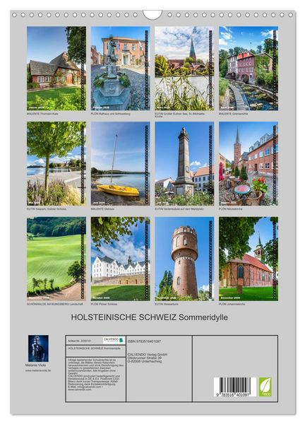 Produktbild: HOLSTEINISCHE SCHWEIZ Sommeridylle (Wandkalender 2026 DIN A3 hoch), CALVENDO Monatskalender
