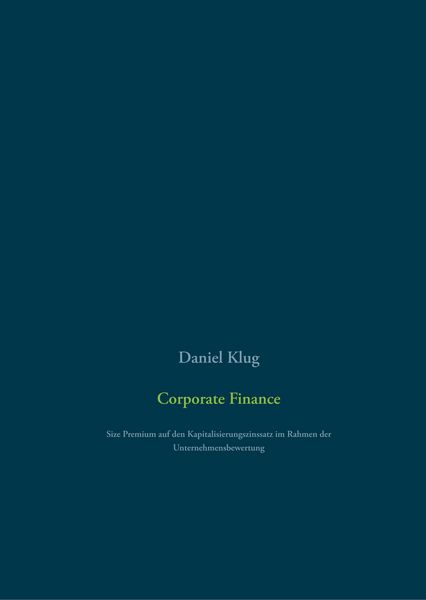 Produktbild: Corporate Finance