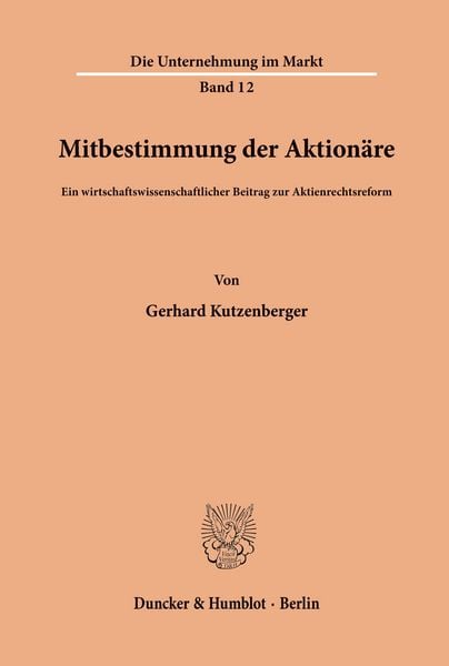 Produktbild: Mitbestimmung der Aktion&auml;re.