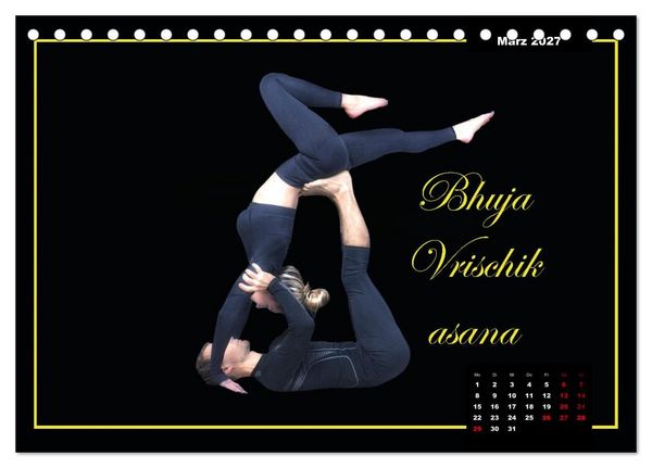 Produktbild: Yoga - Asana (Tischkalender 2027 DIN A5 quer), CALVENDO Monatskalender