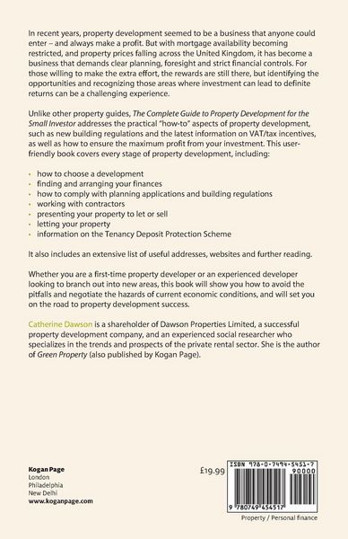 Produktbild: The Complete Guide to Property Development for the Small Investor